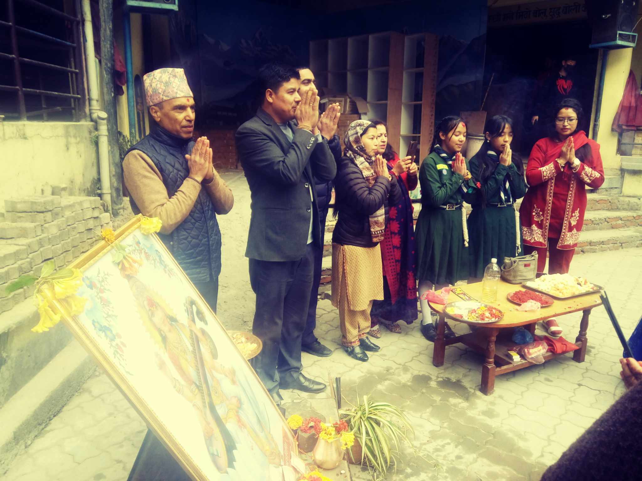 सरस्वती पूजा (वसन्त पञ्चमी) २०८० फागुन २ बुधवारको फोटो