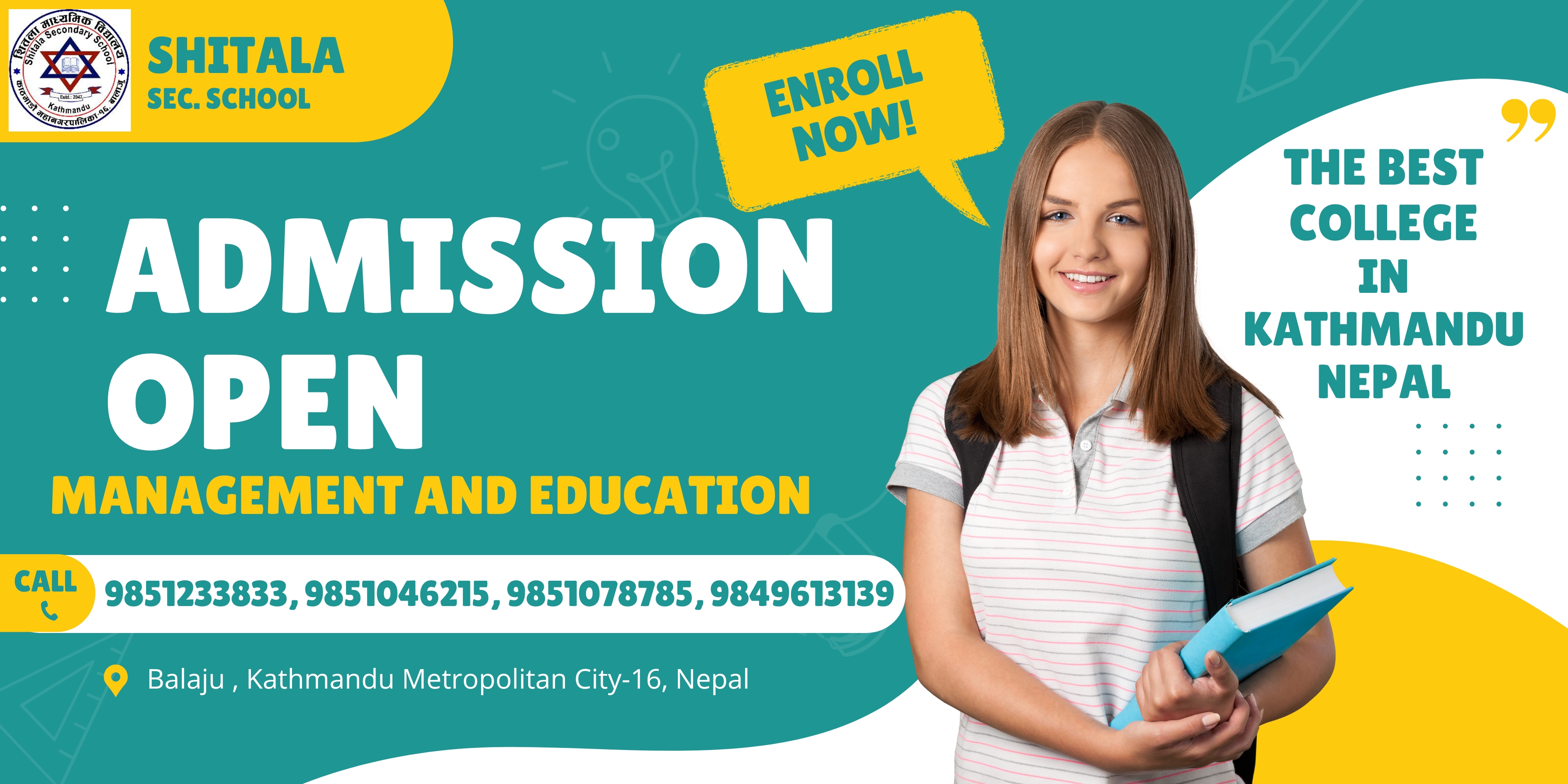 कक्षा ११ को भर्नाको सुचना फ्लायर